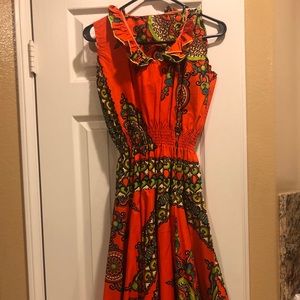 African/Ankara print Handkerchief Dress